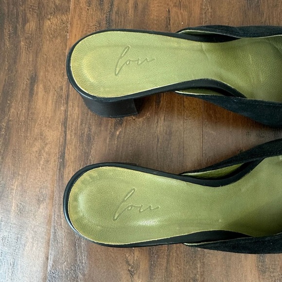 LOU Eva Mule in Black Italian Suede Leather - Picture 8 of 11